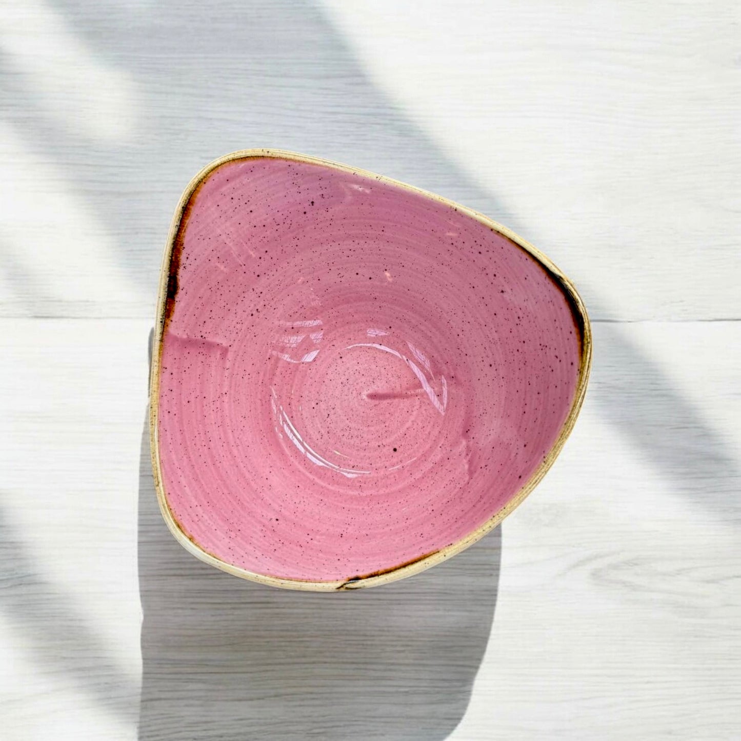 Pink Serenity Triangle Bowl – 15.3cm