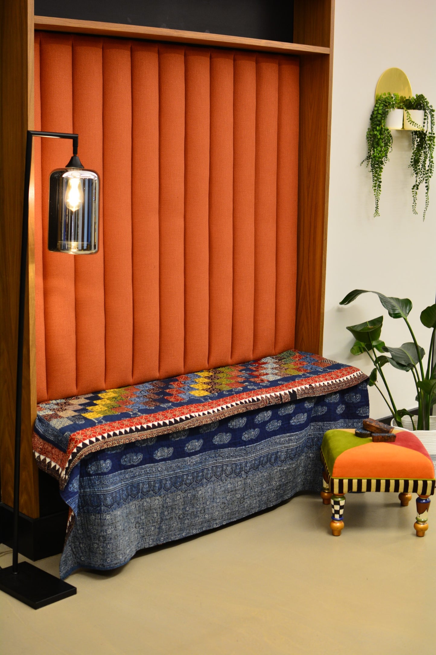 Nushki Ajrak Ralli Organic Sofa Throw and Bed Throw