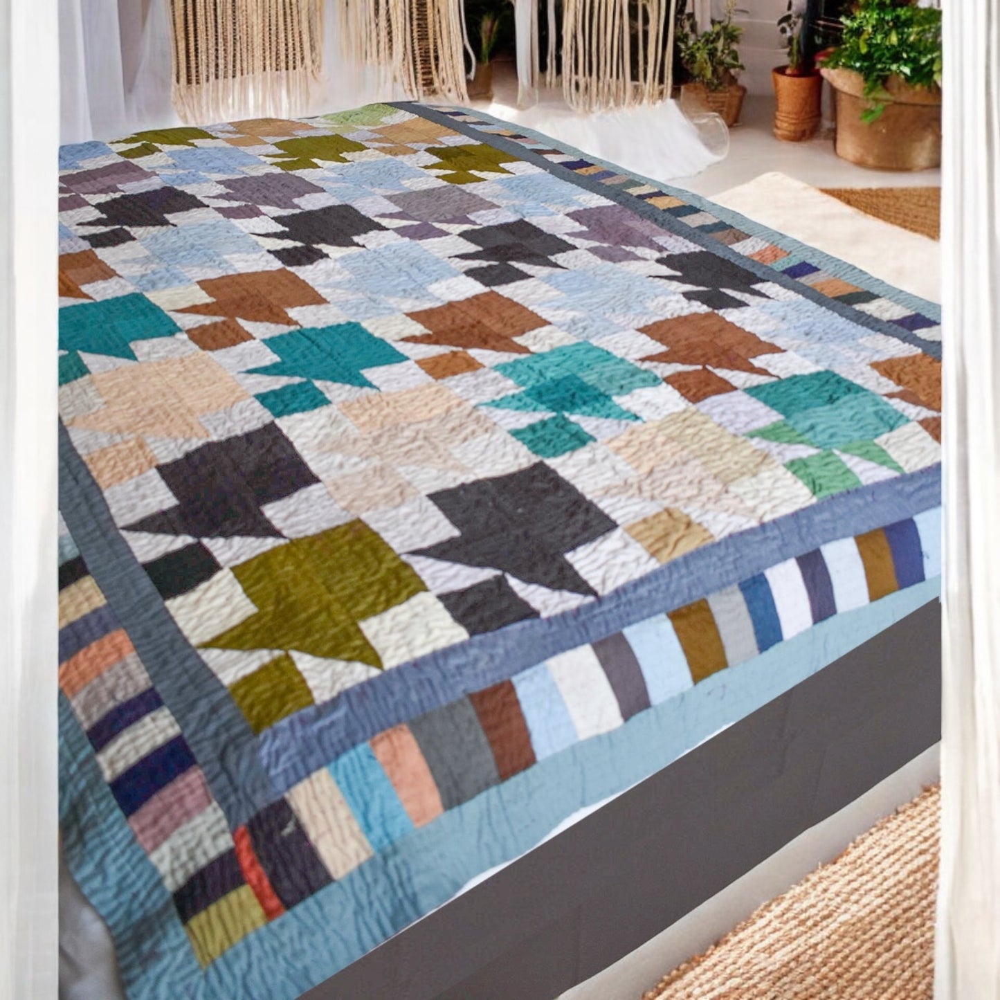 Vintage and Recycled Kite Sofa Throw