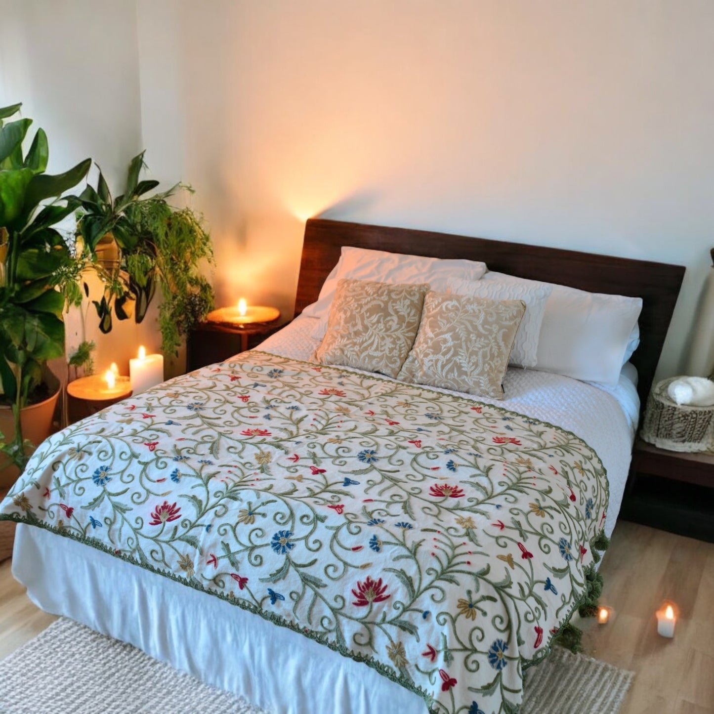 Vintage Daisy Mum Sofa Throw