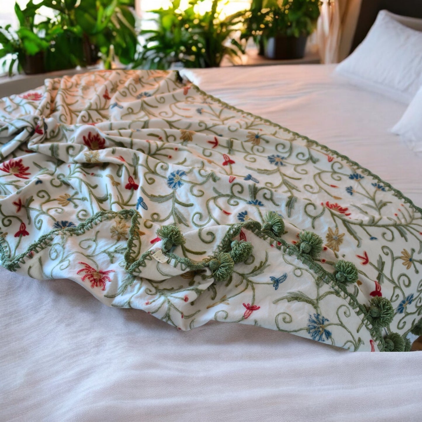 Vintage Daisy Mum Sofa Throw