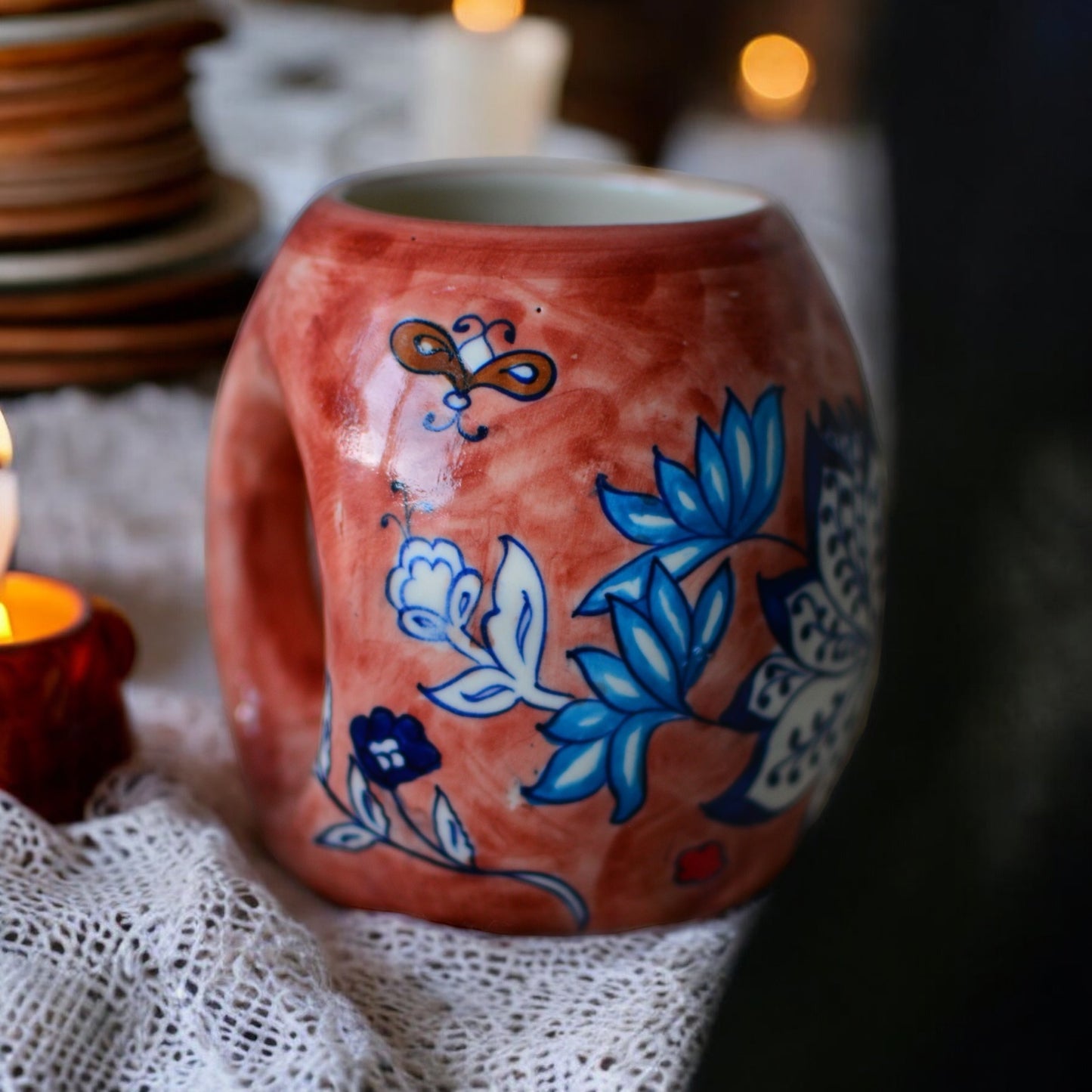Brown Dahlia Mug