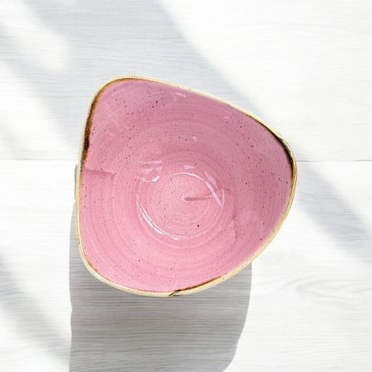 Pink Serenity Triangle Bowl – 15.3cm