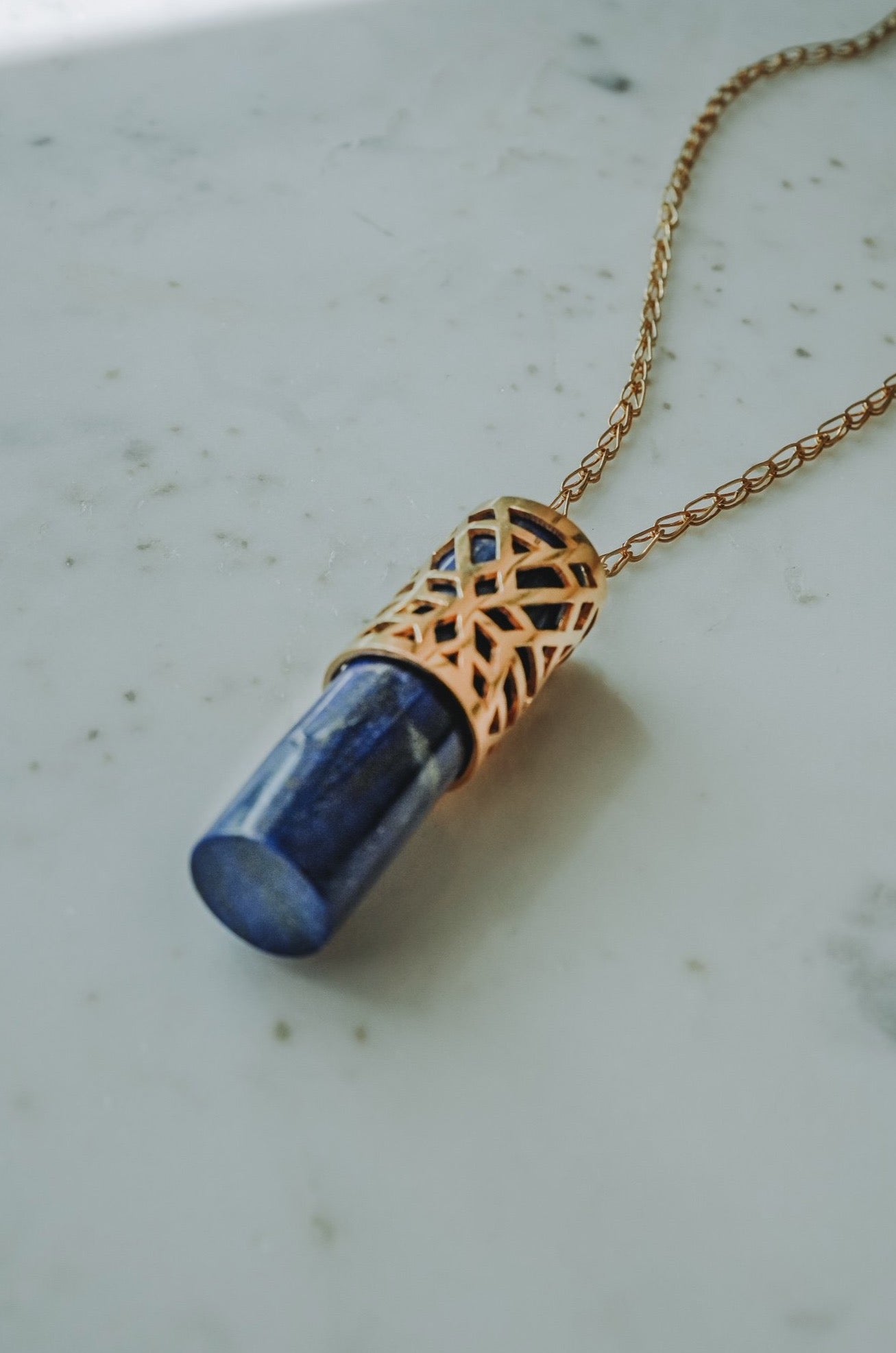 Shaba Vertical Handmade Pendant