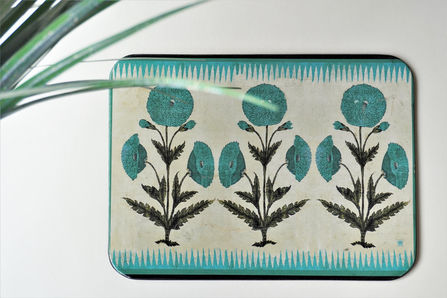 Turquoise Hot Plate Set of 2