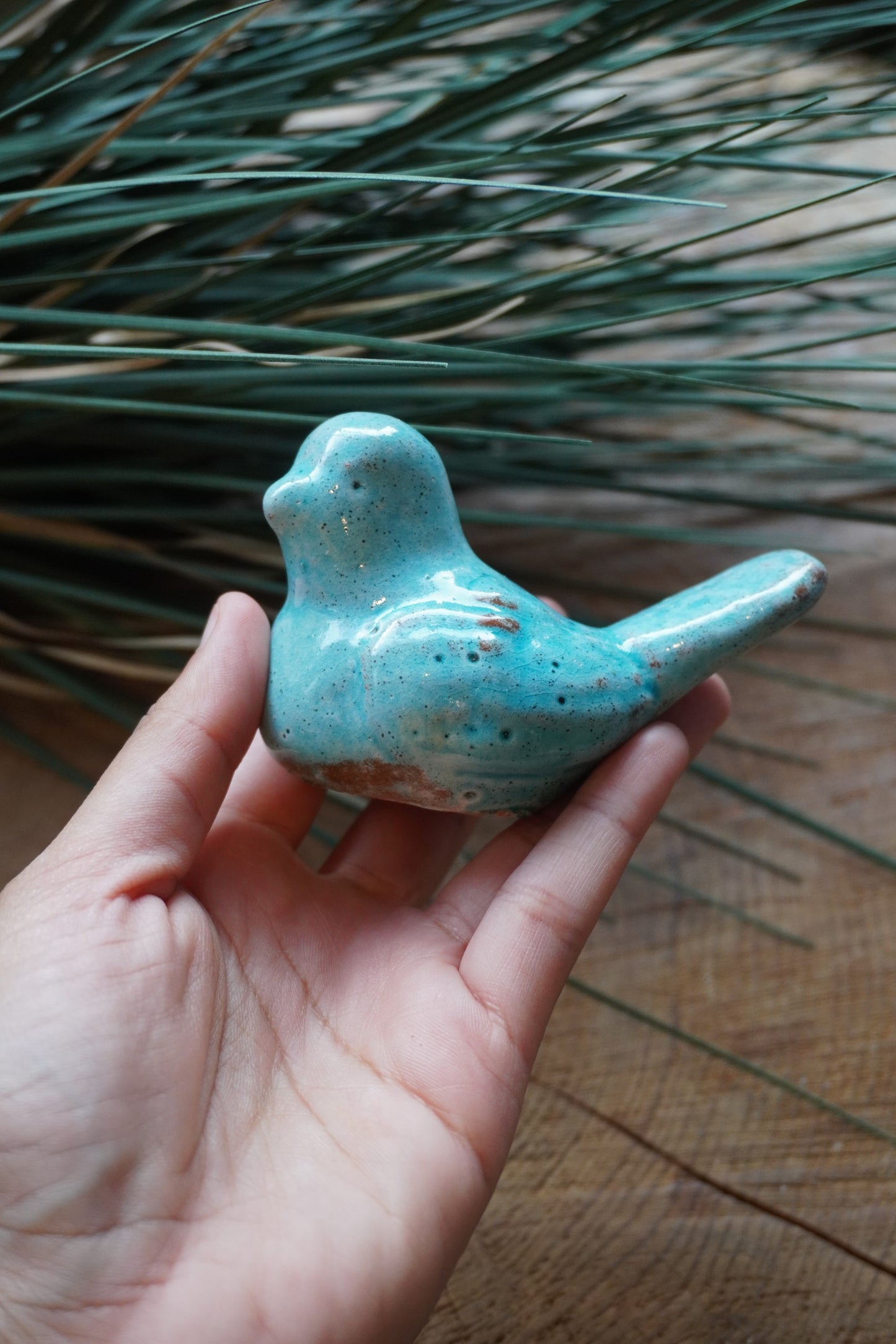 Hand Painted Sparrow Bird Ornaments
