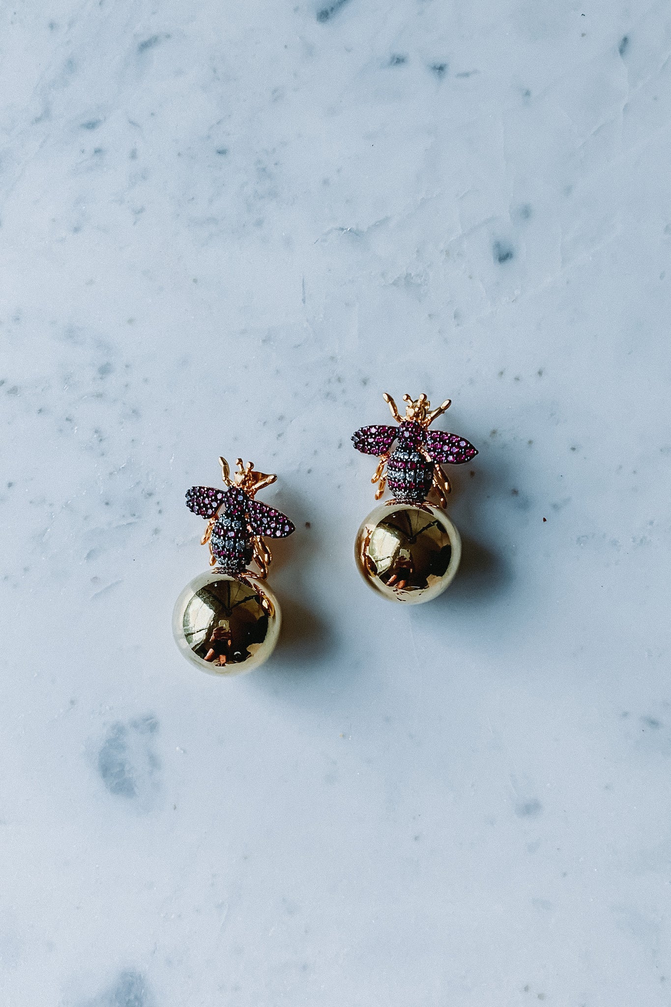 Pink Clodia 18K Gold Plated Handmade Earrings