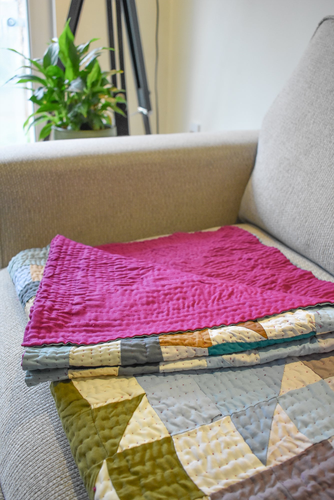 Vintage and Recycled Kite Throw