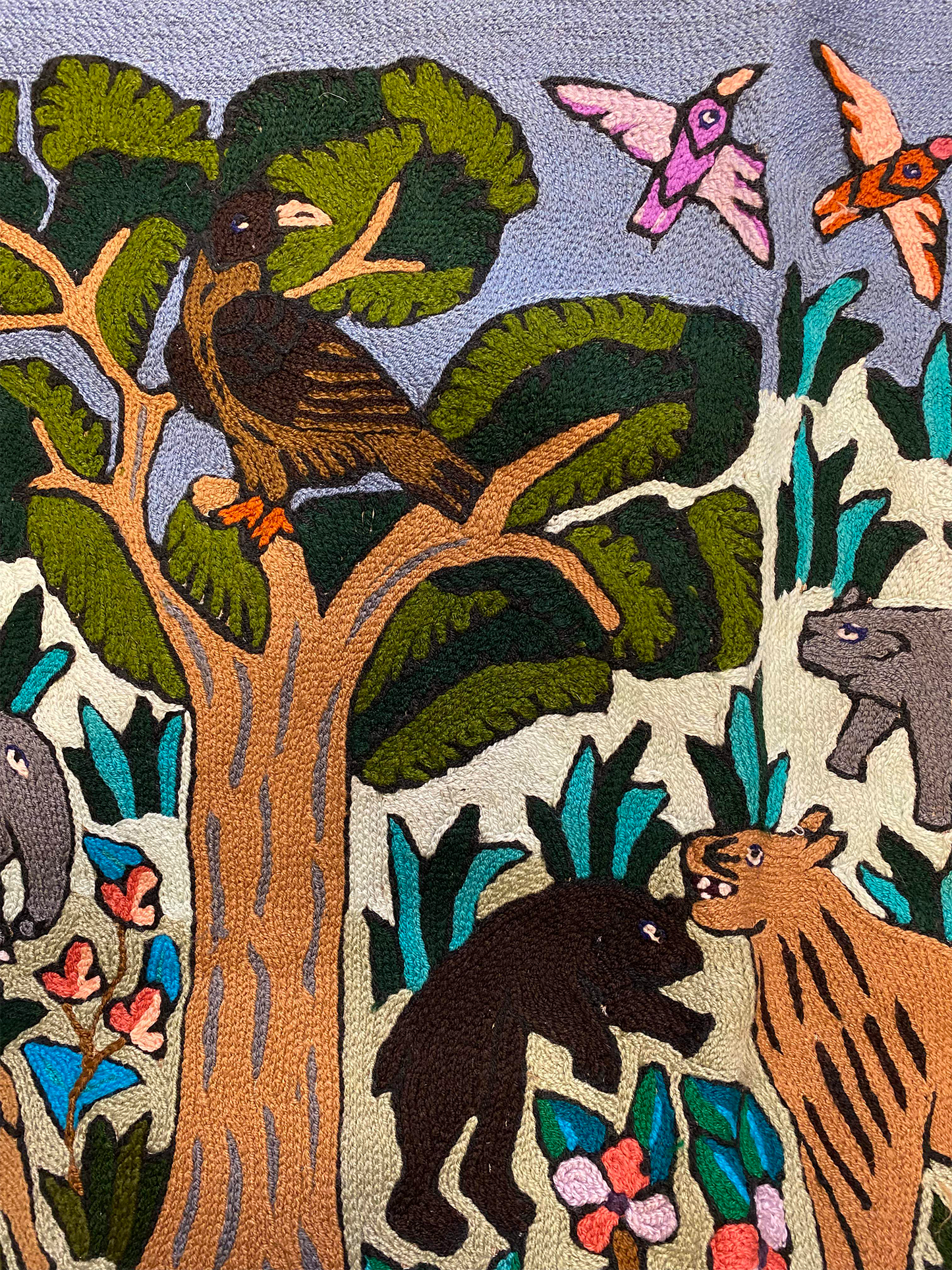 The Camouflaged Eagle Vintage Wall Tapestry