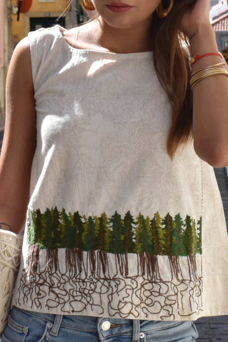 Nousha 100% Organic Handmade Crop Top