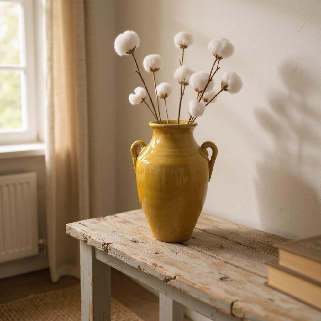 Mustard Handmade Ceramic Jar