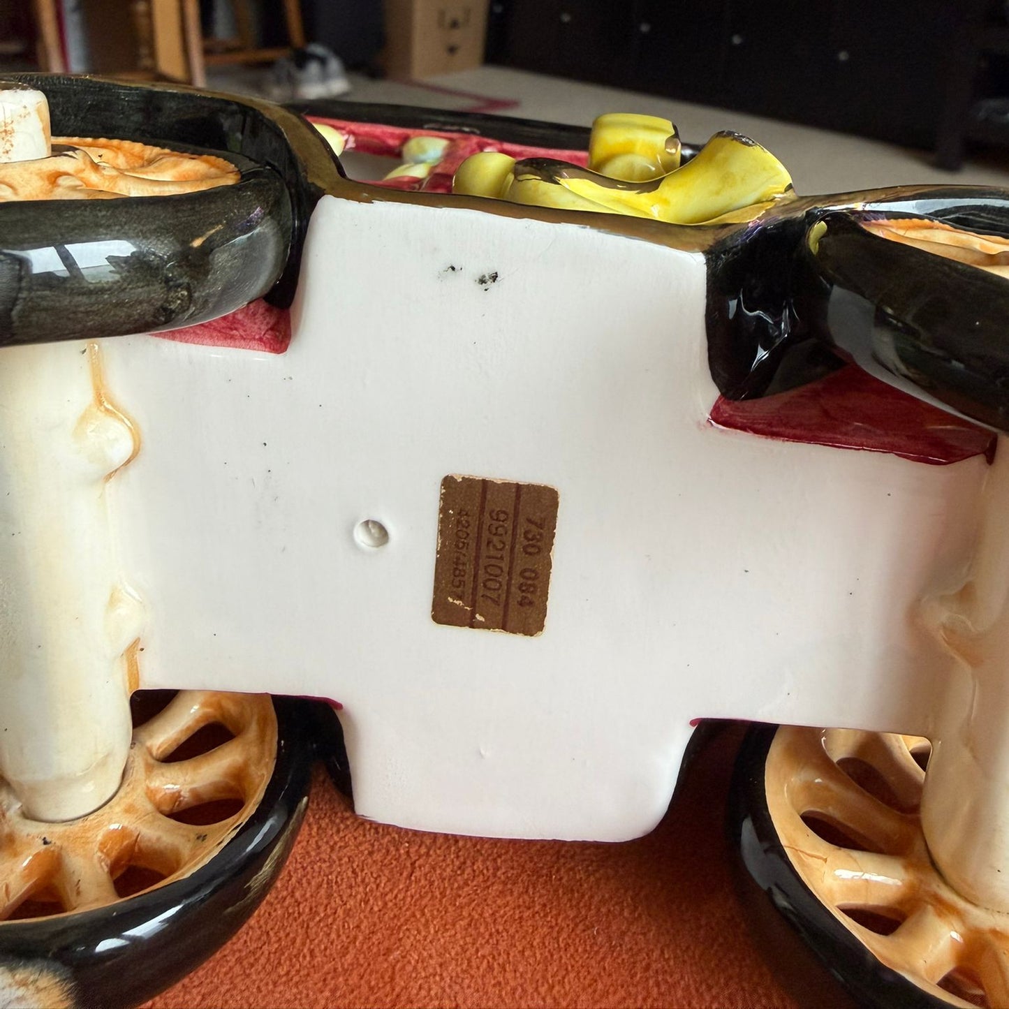 Vintage Crimson Classic Car Showpiece