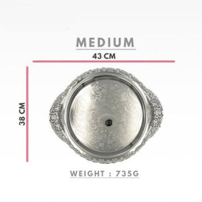 Royal Vintage Silver Serving Tray Medium (43 cm)