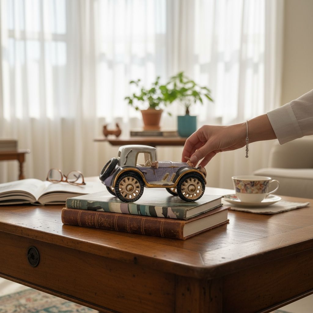 Lavender Heritage Vintage Car Showpiece