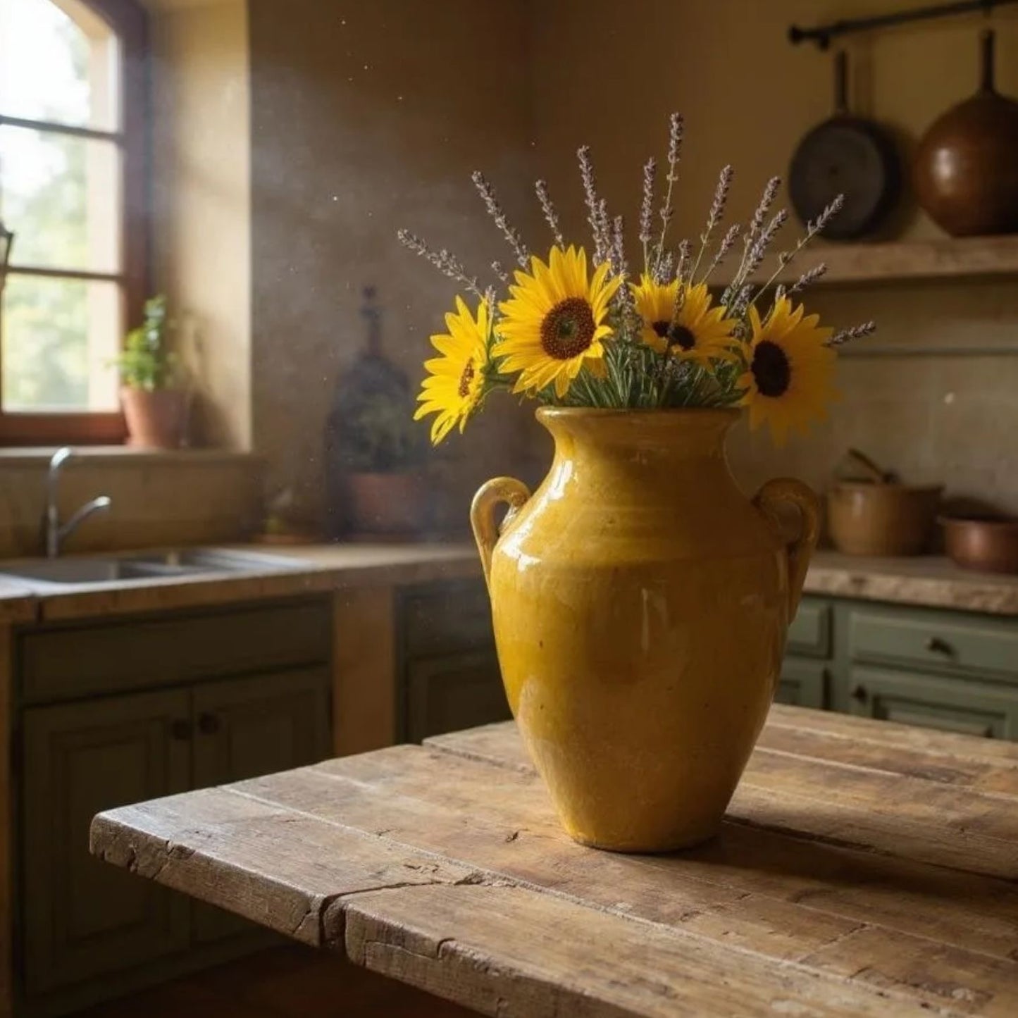 Mustard Handmade Ceramic Jar
