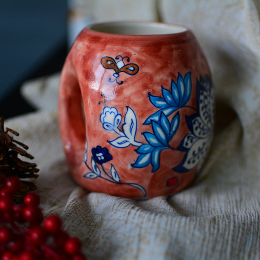 Brown Dahlia Mug