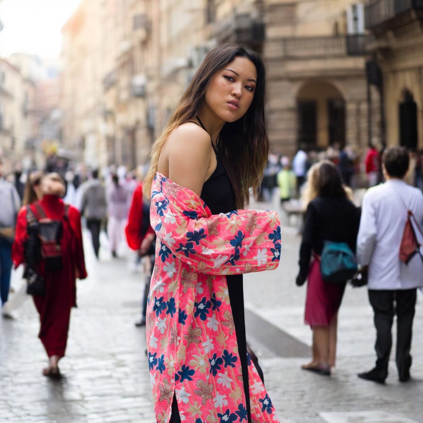 Amber Pink Handmade Kimono