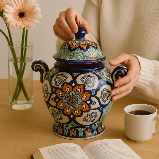 Laurel Mystique – Multani  Handcrafted Ceramic Urn