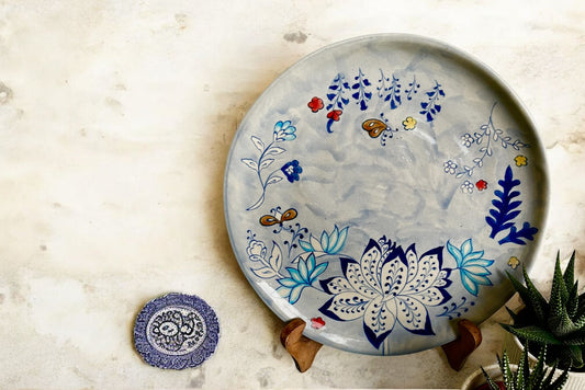 Lotus Handmade Dinner Plates