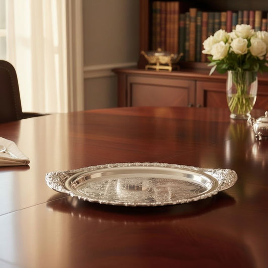 Royal Vintage Silver Serving Tray Small (33 cm)