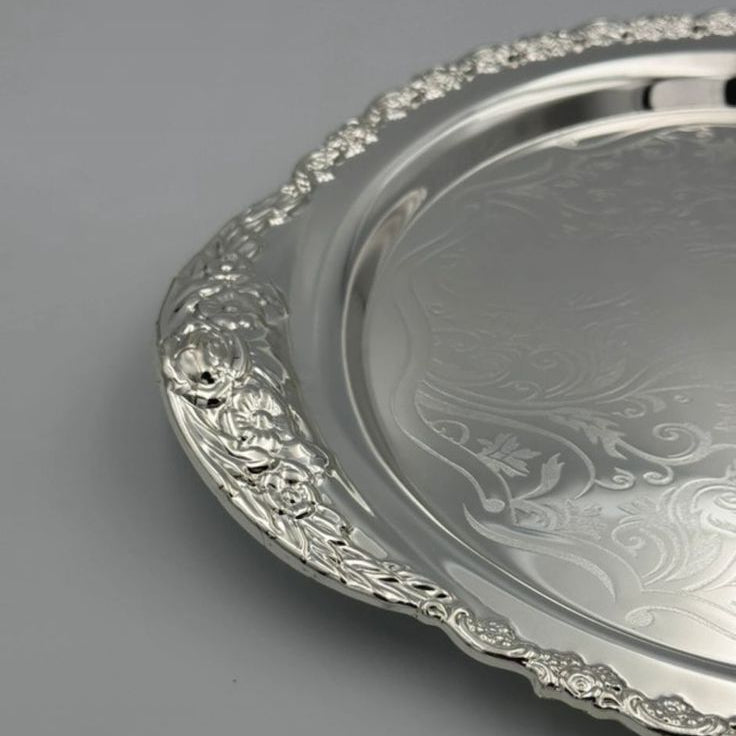 Royal Vintage Silver Serving Tray Small (33 cm)