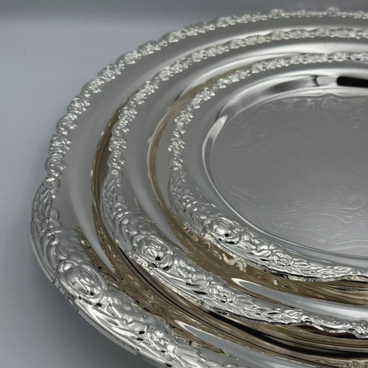 Royal Vintage Silver Serving Tray Small (33 cm)