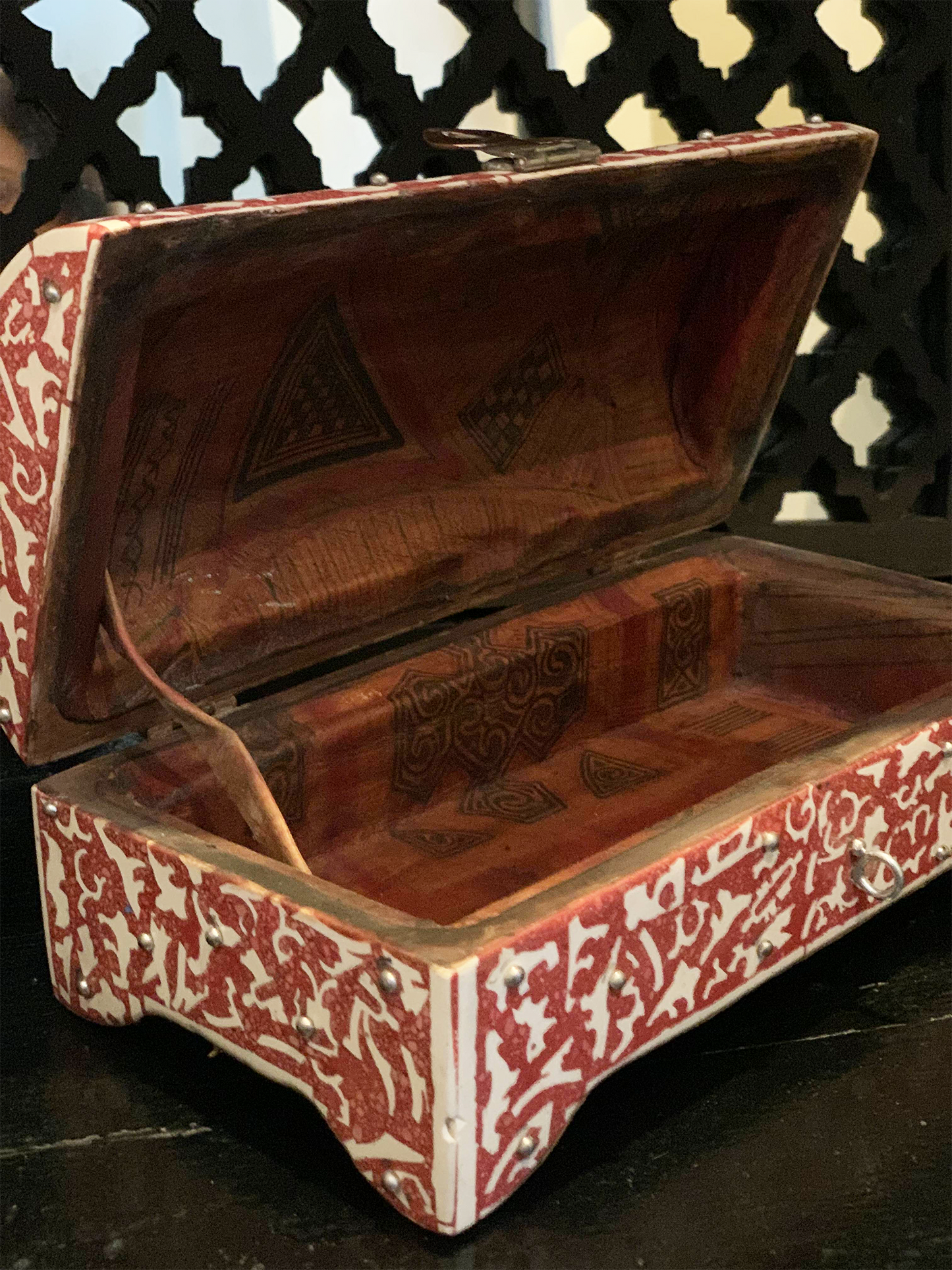 Inlay Red Jewellery Box