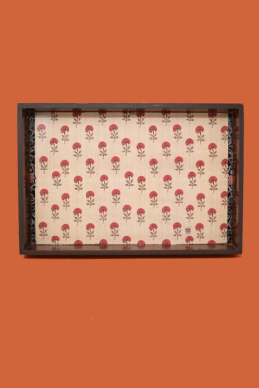 Classic Poppy Floral Serving Tray